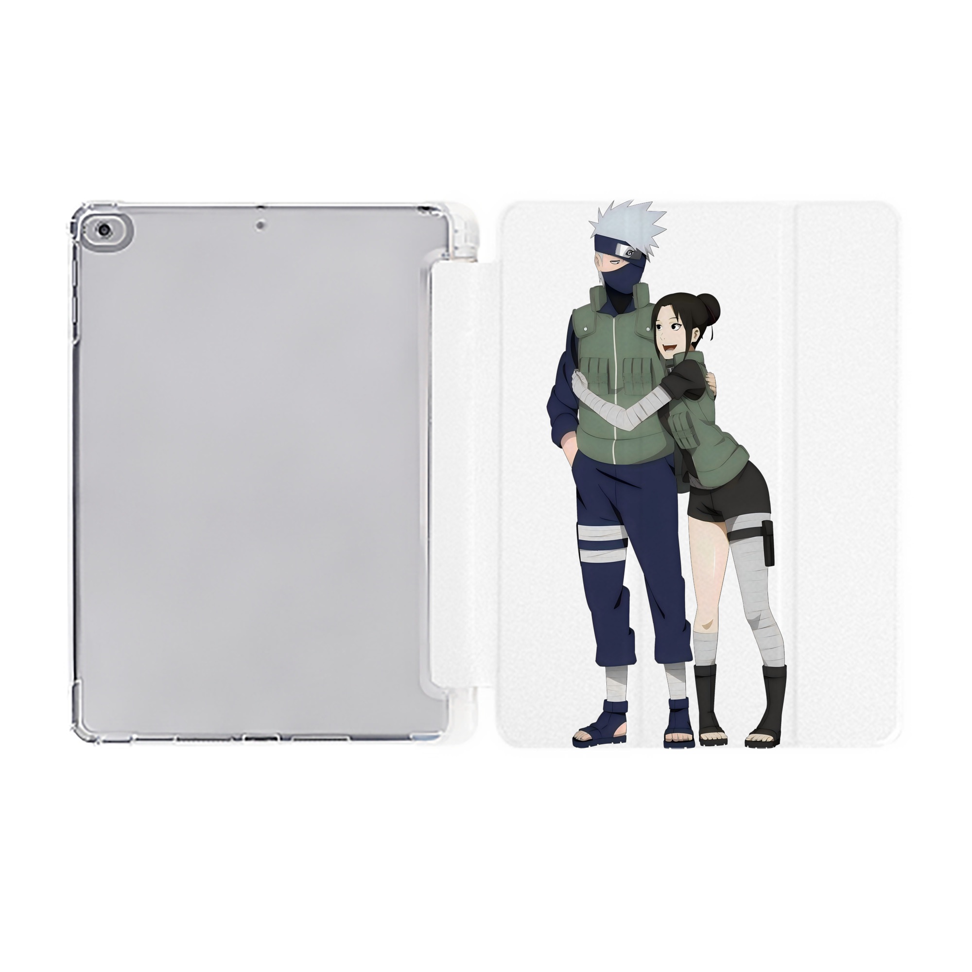 （画像用） NARUTO -ナルト- はたけ カカシ Hatake Kakashi IPad ケース ペン収納付き 三つ折りスタンド PUレザー×シリコン 対応機種9.5/10.5/10.9インチ